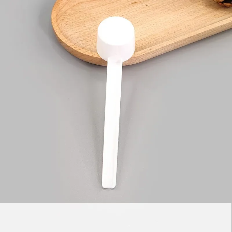 Cuillères à mesurer en plastique 5g 10ml, cuillère à mesurer liquide, cuillère à café, protéines, lait en poudre, boule Gadget de cuisine domestique: jaune clair
