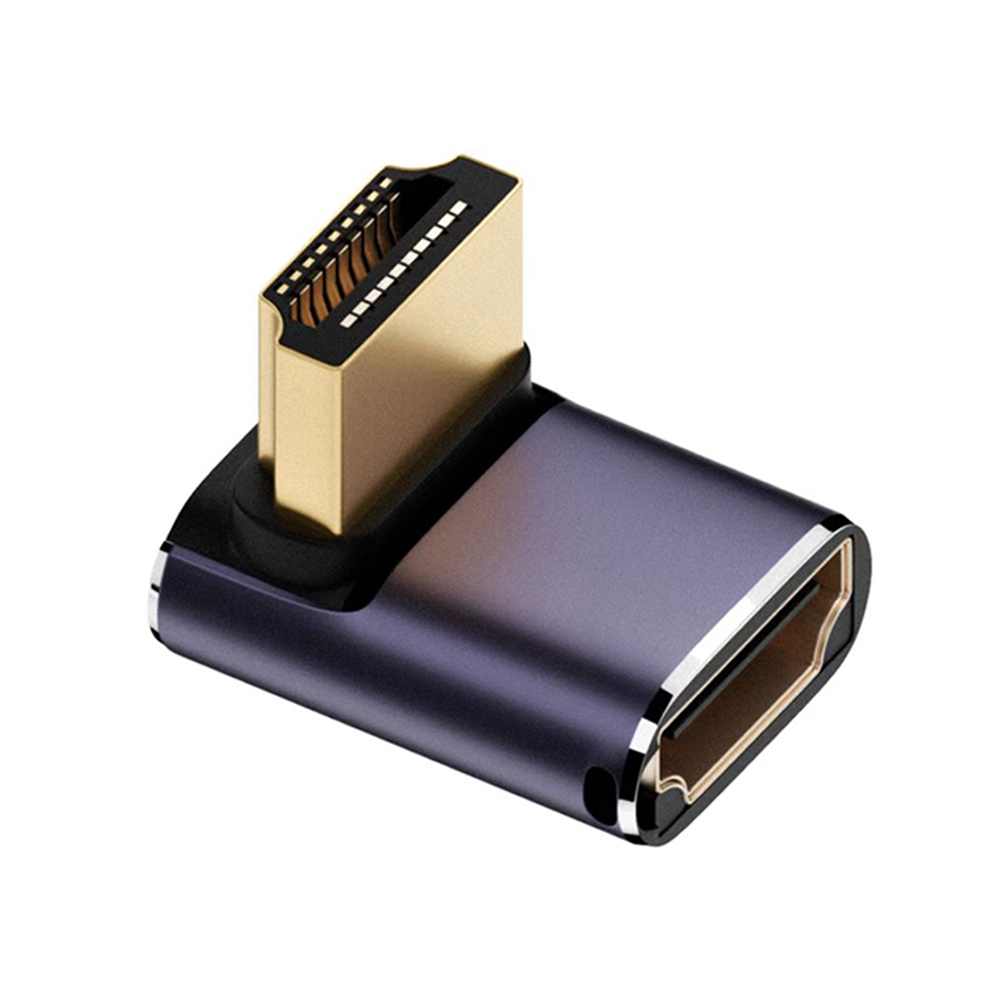 HDMI-compatibele adapter 90 270 graden haakse man-vrouw converter 8K HD-connector Mini / Micro HDMI-compatibele extender: Black
