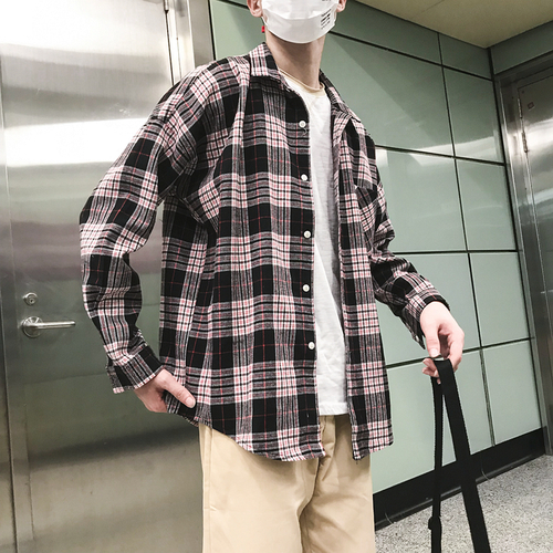 Dame Super Feuer Hemd BF männer verlieren Uzzang Koreanische Ausgabe Hemd Hong Kong Wind schick Kleidung: Schwarz / XXL