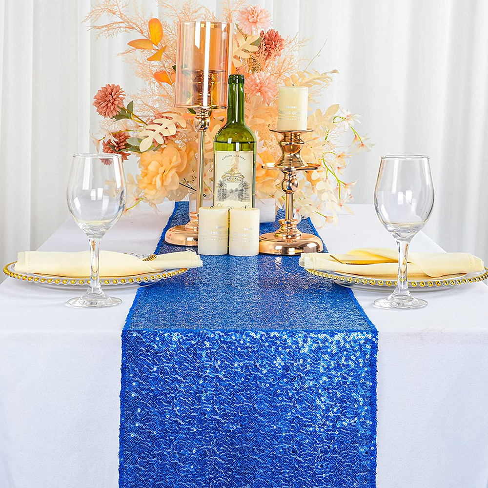 Camino de mesa con lentejuelas, camino de mesa con purpurina de 30x180cm para boda, , cumpleaños, Bnaquet, Hotel, mesa para el hogar