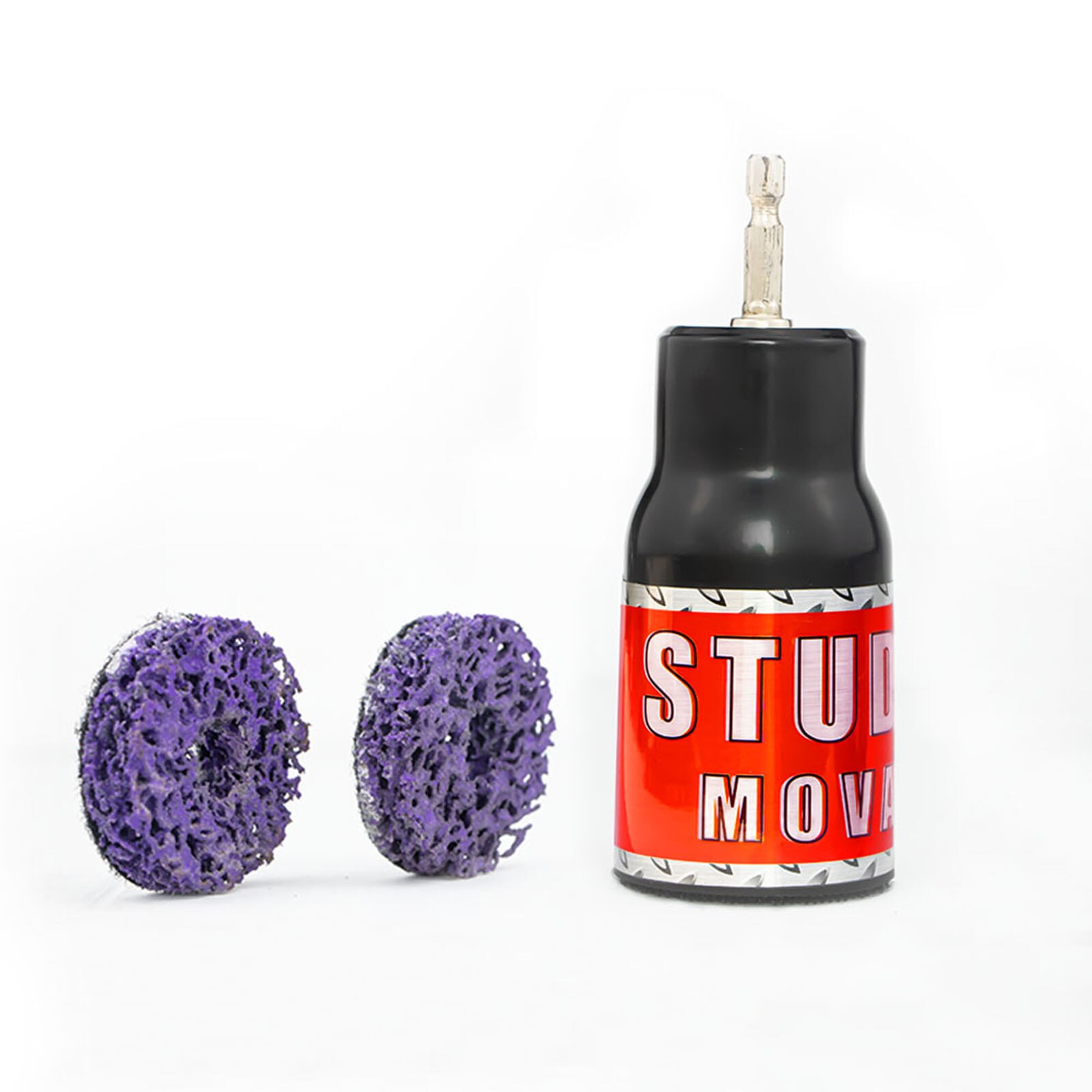 Wheel Stud Rust Removal Tool Fits 1/2 inch Impact Wrench or Power Drill Hardware Rust Remover Drill Adapter