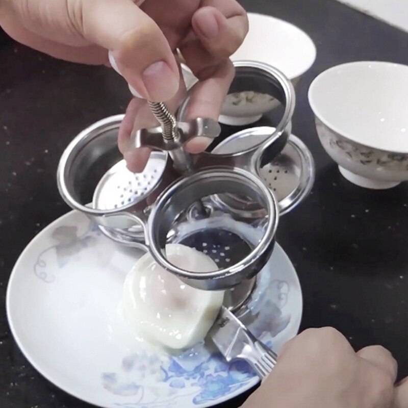 cuiseur à oeufs en acier inoxydable cuiseur à oeufs, Gadget à oeufs de cuisson, oeuf de cuisine, petits outils pour ragoûter les oeufs
