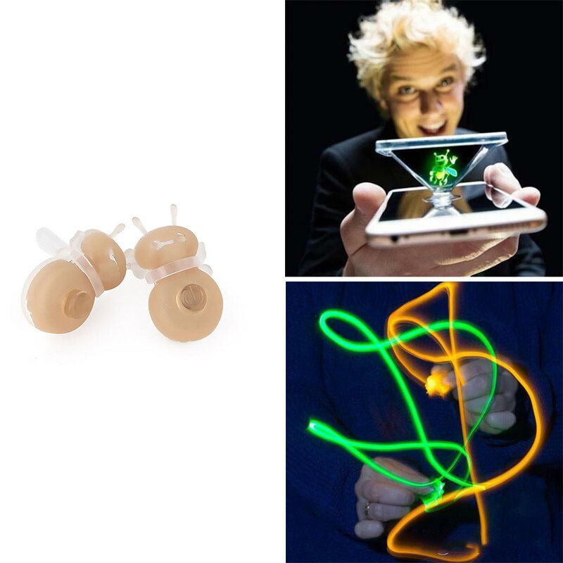 Light Burst Honeybee Magic Lantern Toy Magic Finger Prop Lamp 3D Hologram Projection Toy Party Performance For Beginner