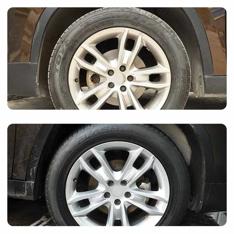 Revêtement brillant pour pneus de voiture, Aivc, plastique, caoutchouc, Agent de restauration de roues, polissage par pulvérisation, éclaircissant, détails automobiles