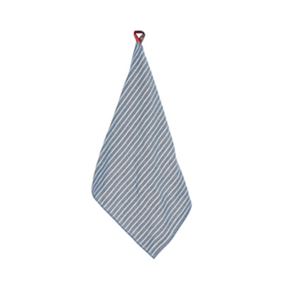 Paño de Cocina Fabricado en Algodón Puro con Tira para Colgar, Trapo de Tejido Grueso y Absorbente, Nórdico, Ideal como Toalla de Mano para el Baño o como Accesorio de Limpieza del Hogar: stripe-blue