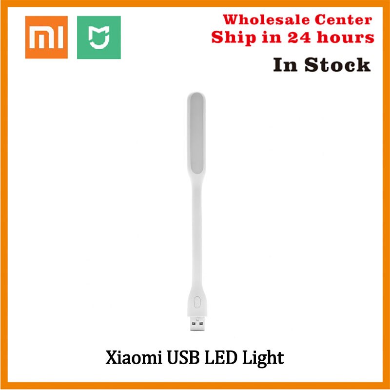 Xiaomi-Luz LED USB Mijia con interruptor, 5 niveles de brillo, portátil, ahorro de energía, 5V, 1,2 W