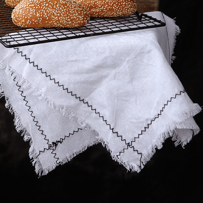 Nostalgic Style Flax Cloth Photography Background Accessories for Fruit Food Tabletop Shooting Studio Photo Backdrop Decorations: White