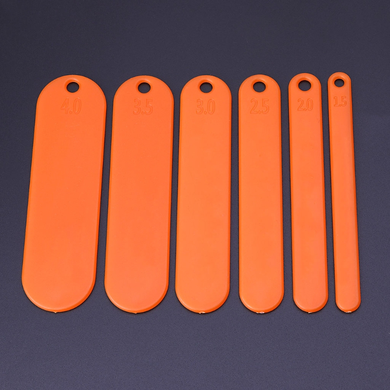 6 Stks/set Vissen Netting Shuttle 6 Size Tackle Plastic Netto Maken Reparatie Tools
