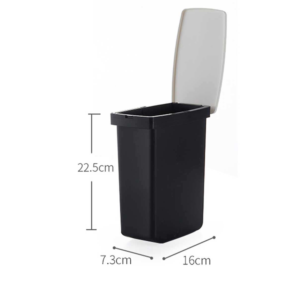 Bathroom Waste Bins Set Trash Bucket Plastic with Toilet Brush Bathroom Dustbin Trash Cans Garbage Bucket Garbage Bag Dispenser