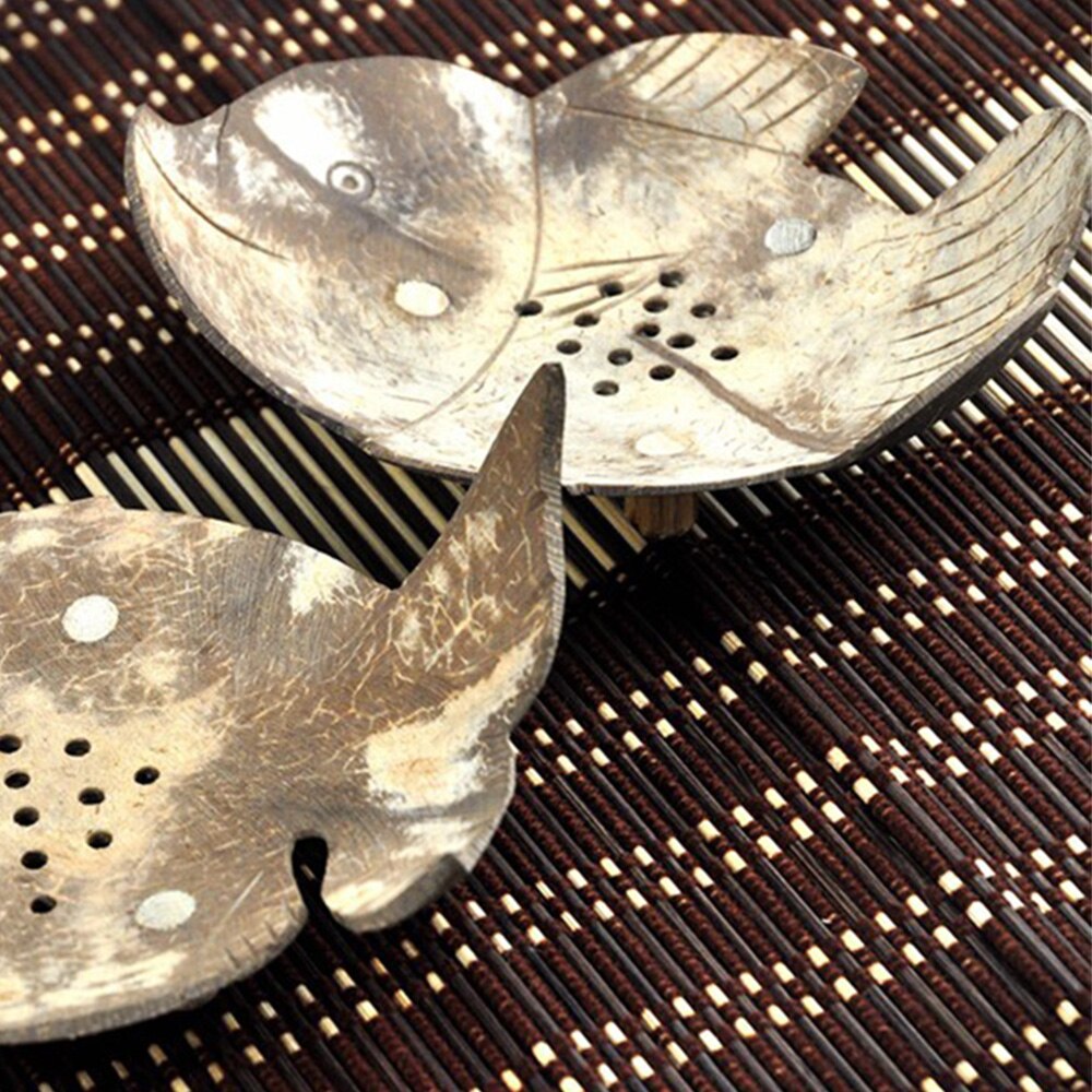1PC Handmade Natural Coconut shell Bathroom Soap Dish Box Container