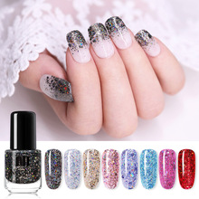 Nee jolie 12 färger nagellack roséguld glitter paljetter gradient serie shimmer flake för nail art diy 3.5ml