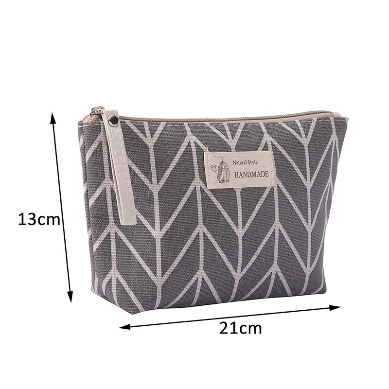 4 Colors Waterproof Cosmetic Bags Manicure bag Makeup bag Travel Accessories cosmetics Storage Pouch Large Capacity for Women: Gray geometry