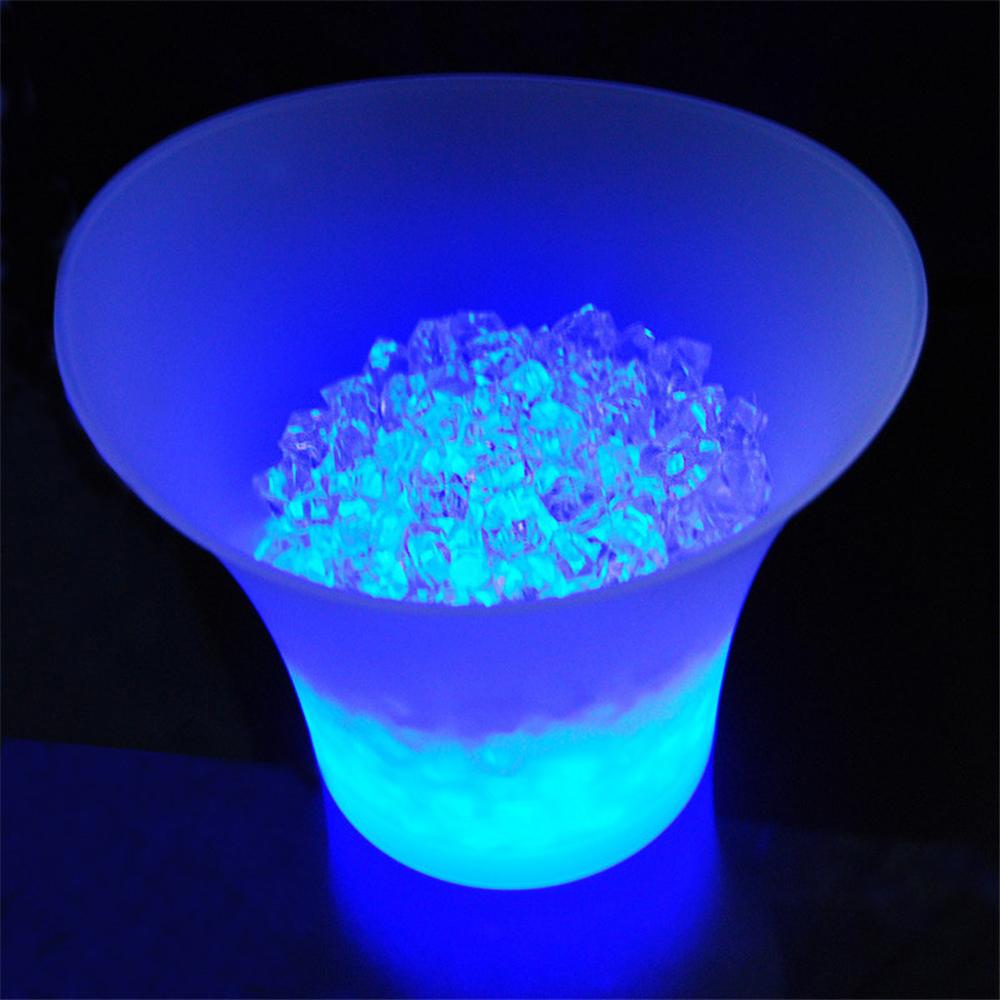 7 Kleur Led 5L Waterdichte Plastic Led Ijsemmer Kleur Bars Nachtclubs Led Light Up Champagne Bier Emmer Bars night Party