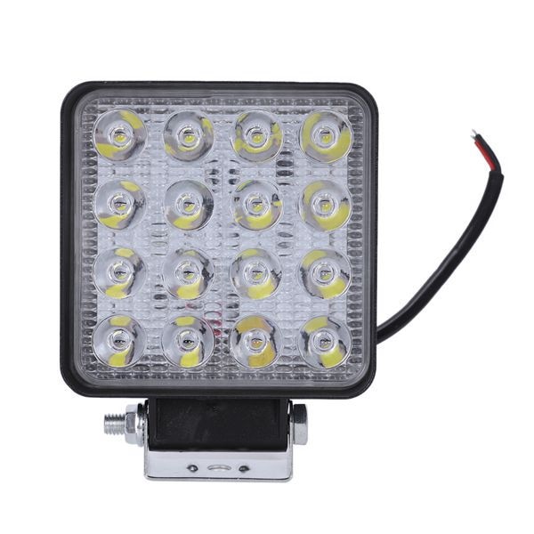 2 kpl 48w 6000k led spottivalot neliömäiset työvalot lamppu traktori maastoauto 4wd 12v 24v vesitiivis ajoneuvotyypeille