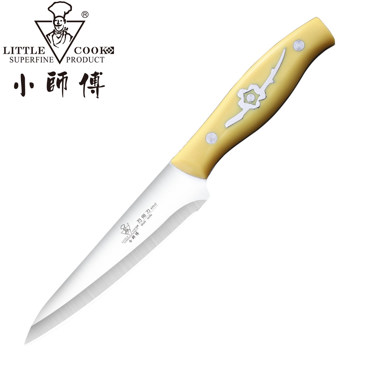 Pequeño utensilio de cocina para Chef, cuchillo de hoja fija afilada, cortador de verduras Tang completo, accesorios de utensilios para cocina hechos a mano