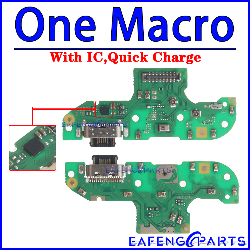 Usb Dock Charger Connector for Motorola Moto One Action Vision Fusion Hyper Macro Power Plus Charging Board Module Flex Ports: green