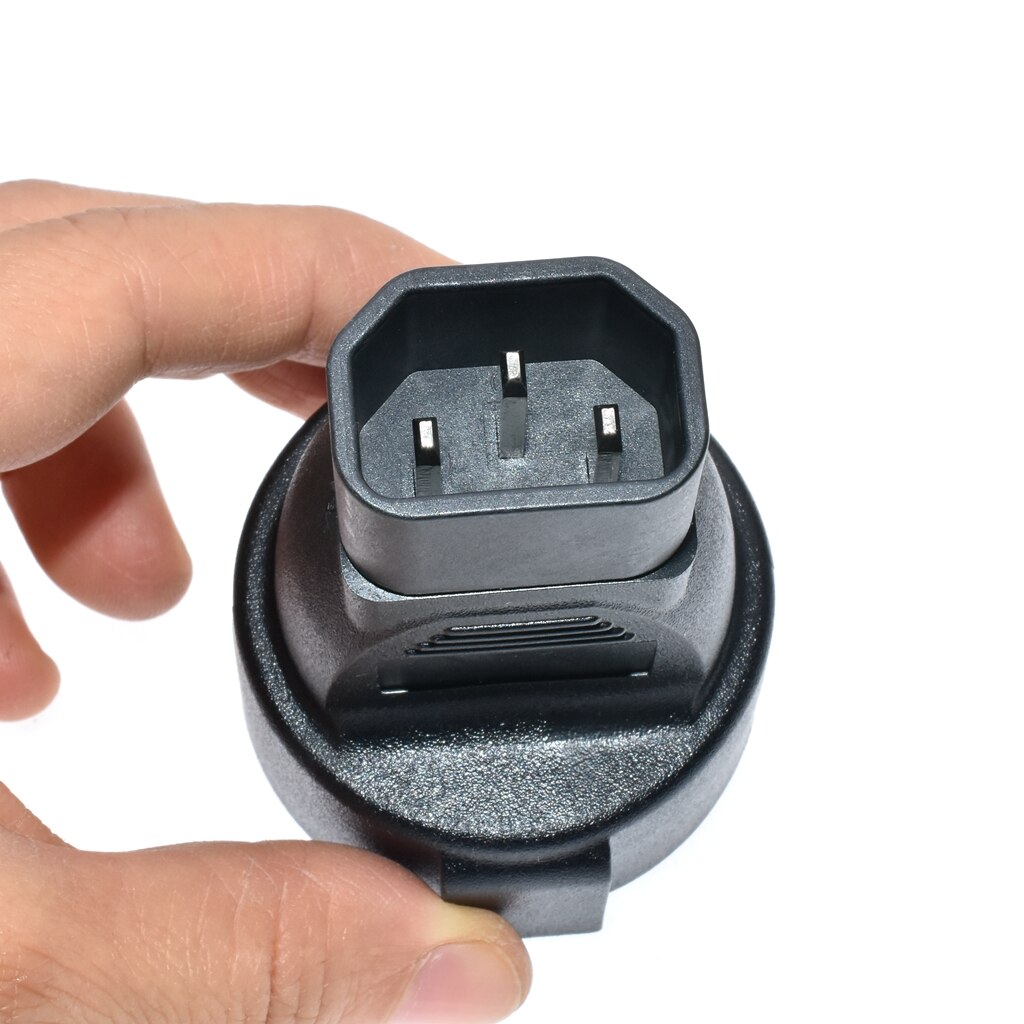 IEC 320 C14 Male to Europe Schuko Female Socket Short Power Plug Converter Adapter for UPS PDU,Euro UPS/PDU Power Cord Connecter