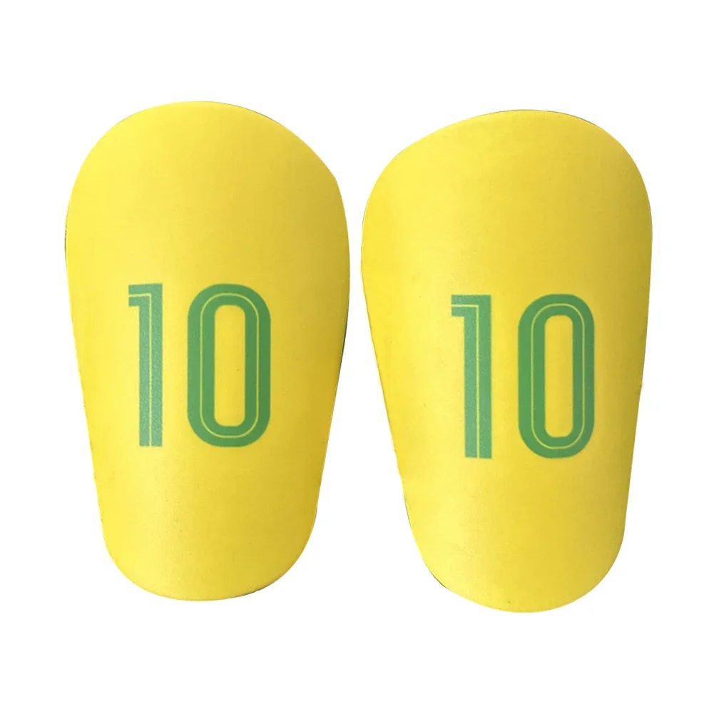 2 stuks voetbal scheenbeschermers beschermende uitrusting scheenbeschermers mini scheenbeschermers voetbal scheenbeschermers voor mannen vrouwen kinderen jongens meisje: S / YELLOW