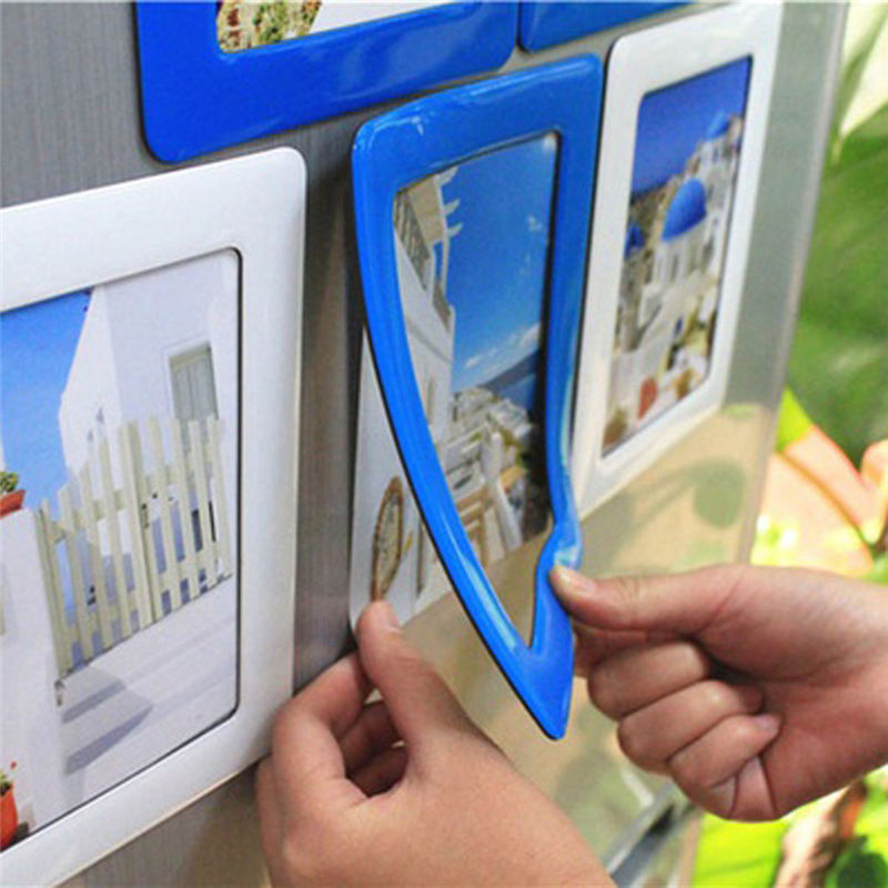Colorful Magnetic Picture Frames 11.8*16cm Photo Magnets Photoframe Refrigerato PVC Home Decor Modern Magnetic Photo Fridge