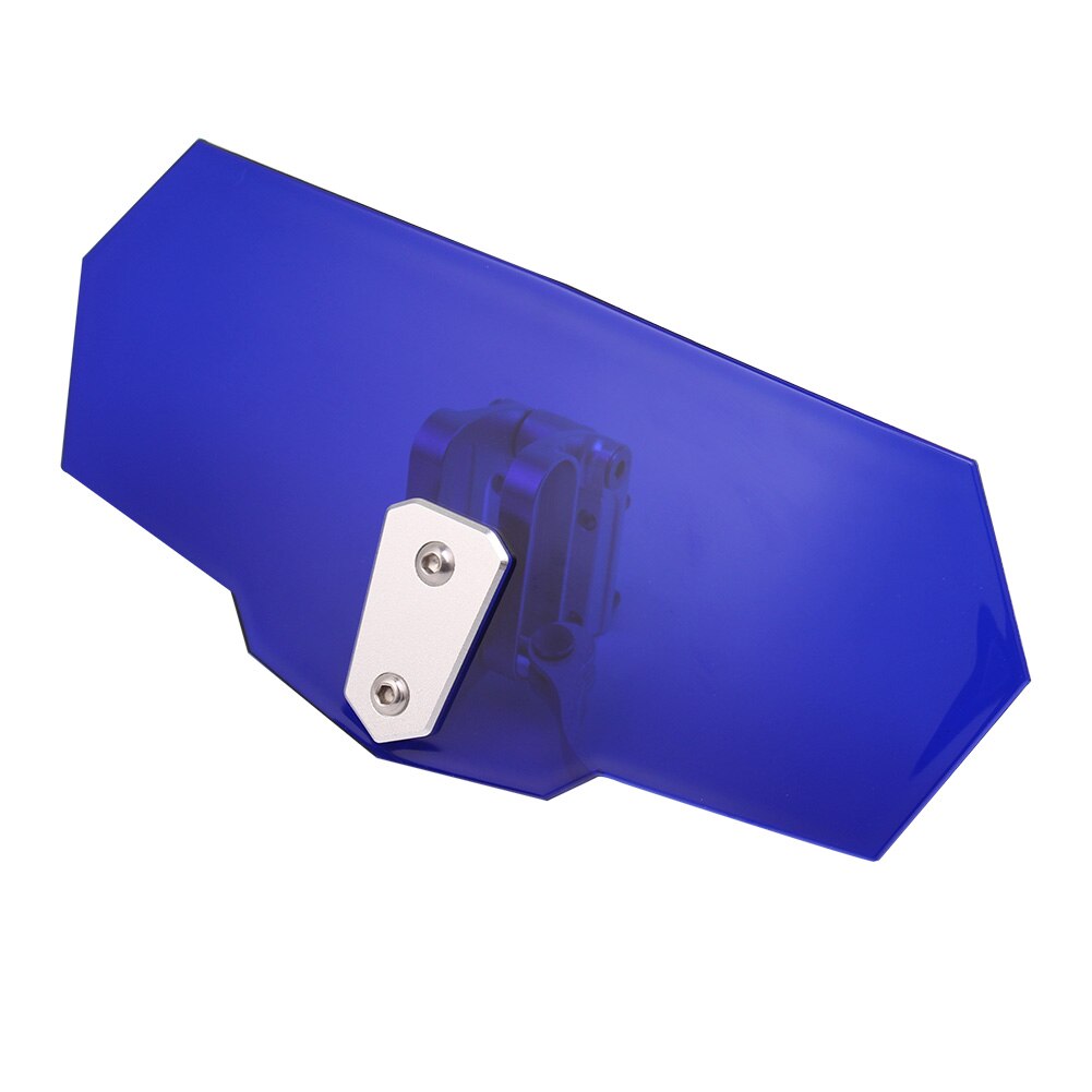 Universal Motorcycle Adjustable Windscreen Wind Deflector Windshield For Kawasaki BMW Ducati Honda Benelli Triumph Yamaha: Blue