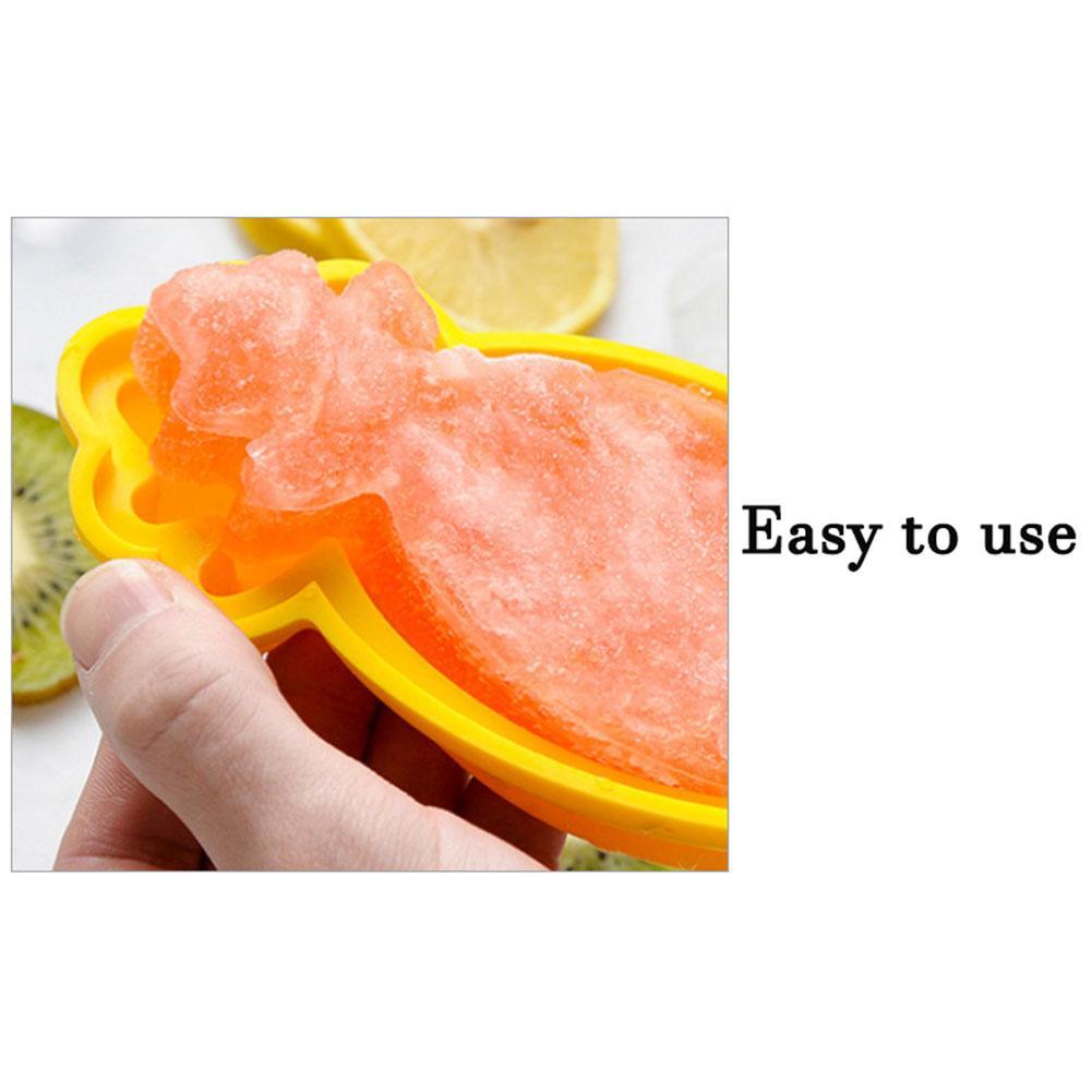 Strawberry Satermelon Popsicle Molds Popsicle Silicone BPA Molds With Sticks Pineapple Cartoon Drip-Guards G2N4