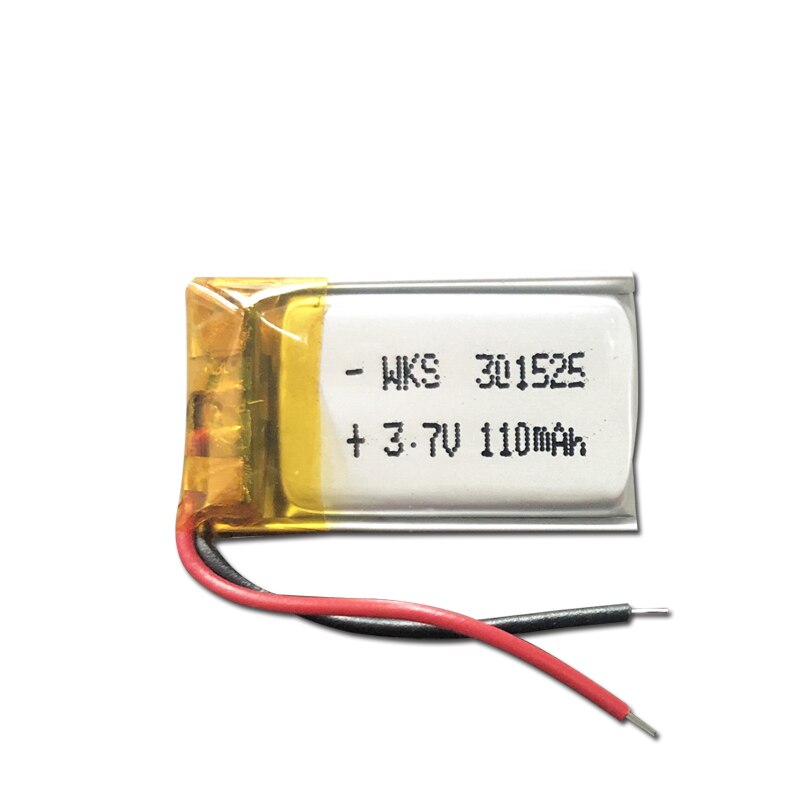 3.7V Lipo cells 301525 110mah Lithium Polymer Rechargeable Battery For Reading pen Smart bracelet Bluetooth headset MP3 MP4 MP5