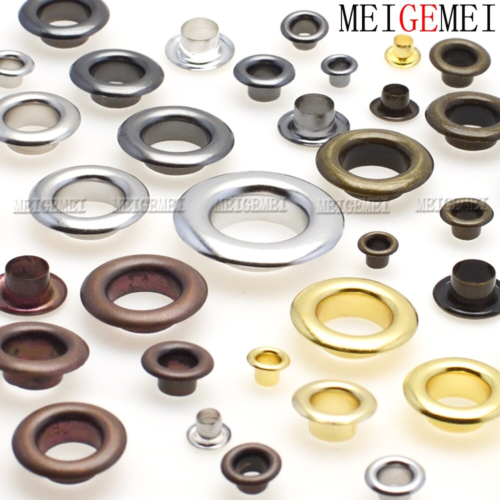 50 sets Metal Eyelets with Grommet Dia.13mm for DIY Scrapbooking Cap Leathercraft Shoes Belt Bag Tag Clothes Accessories