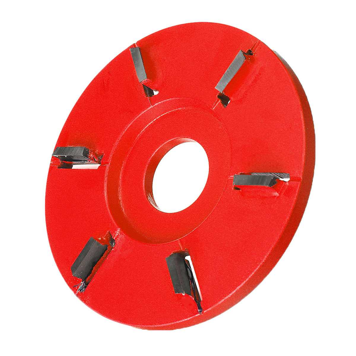 Kaari/tasainen kuusihampainen taso 90mm puunveistolevytyökalu jyrsin 22mm- reikäiselle kulmahiomakoneelle puuntyöstö turbolevyhiomakone: Tasainen punainen