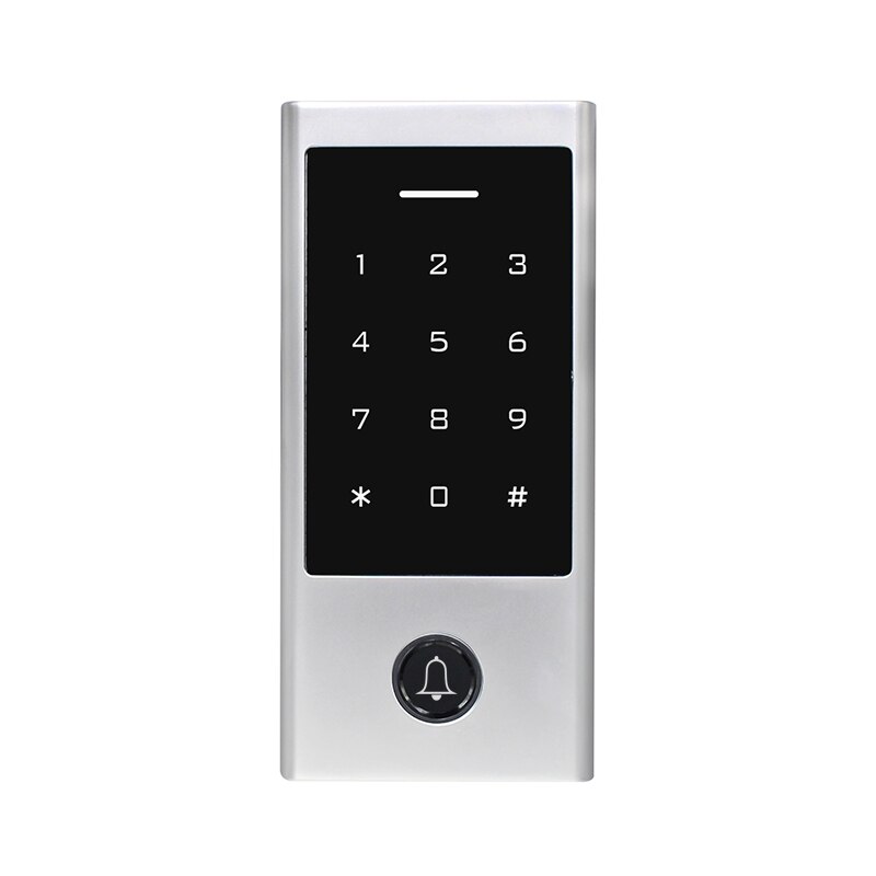 Metal Backlight Touch Keypad Waterproof RFID Card Password Reader Standalone Access Control