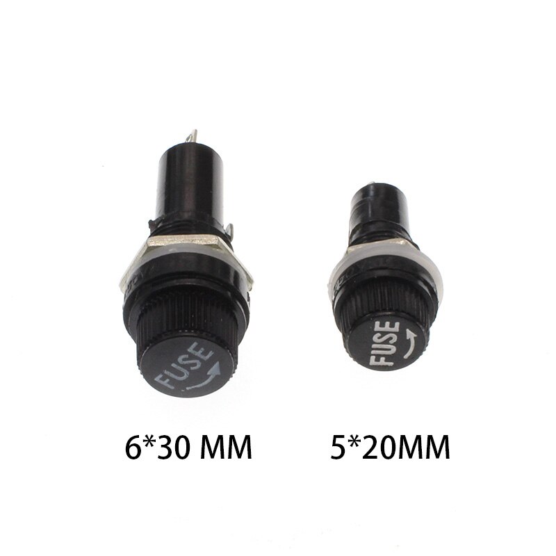thumbnail image 2 of 20-Pack Fuse Holders With Transparent Lid – 5x20mm Glass & Ceramic Tube Fuse Boxes 2 of 6