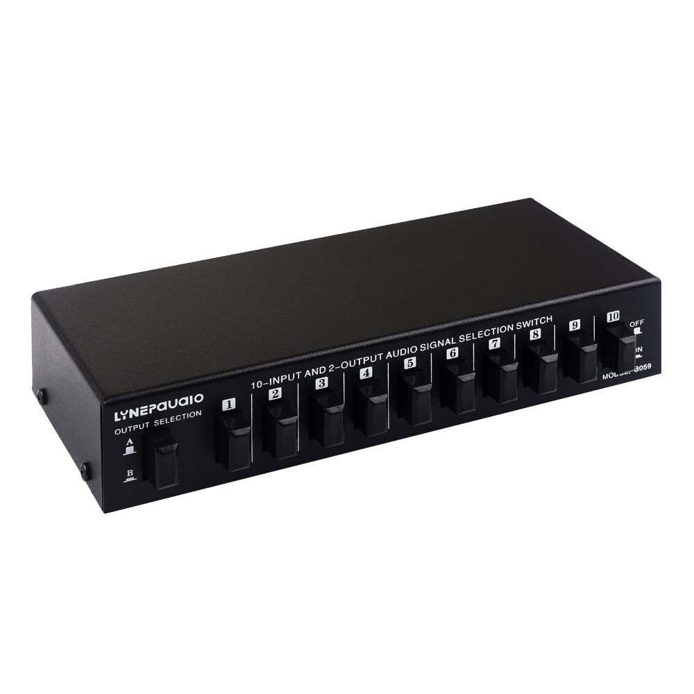10-in 2 oder 2-in 10-out audio signal auswahl switcher&#39;s audio switcher&#39;s lautsprecher switcher&#39;s zwei-weg schalter RCA interface