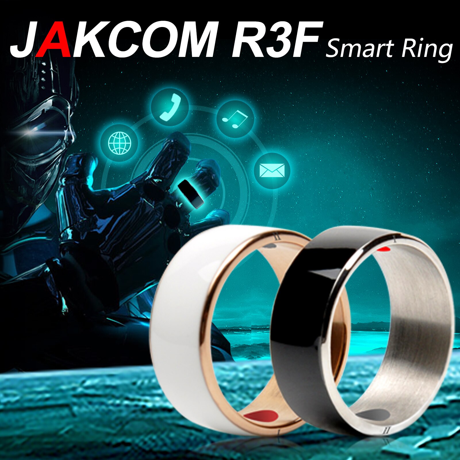 Jakcom R3 R3F anillo inteligente nueva tecnología dedo mágico para Android Windows NFC teléfono Accesorios inteligentes