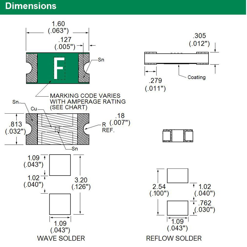 100pcs Littelfuse 0603 1A SMD Fuse 32V SMF Very Fast Acting Thin Film Chip Surface Mount 0494001 Marking Code H