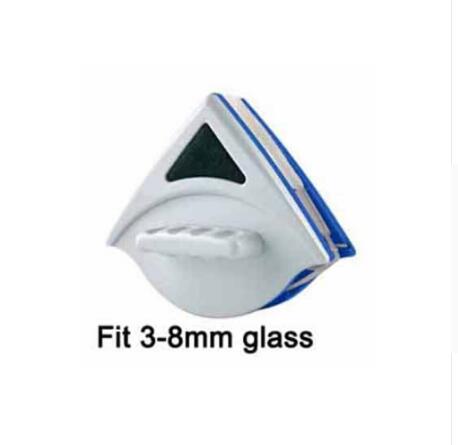 Håndholdt dobbelt side magnetisk vinduesglas rengøringsbørste til vask af vinduer renere glasoverfladebørste til køkken i badeværelset: 3-8mm