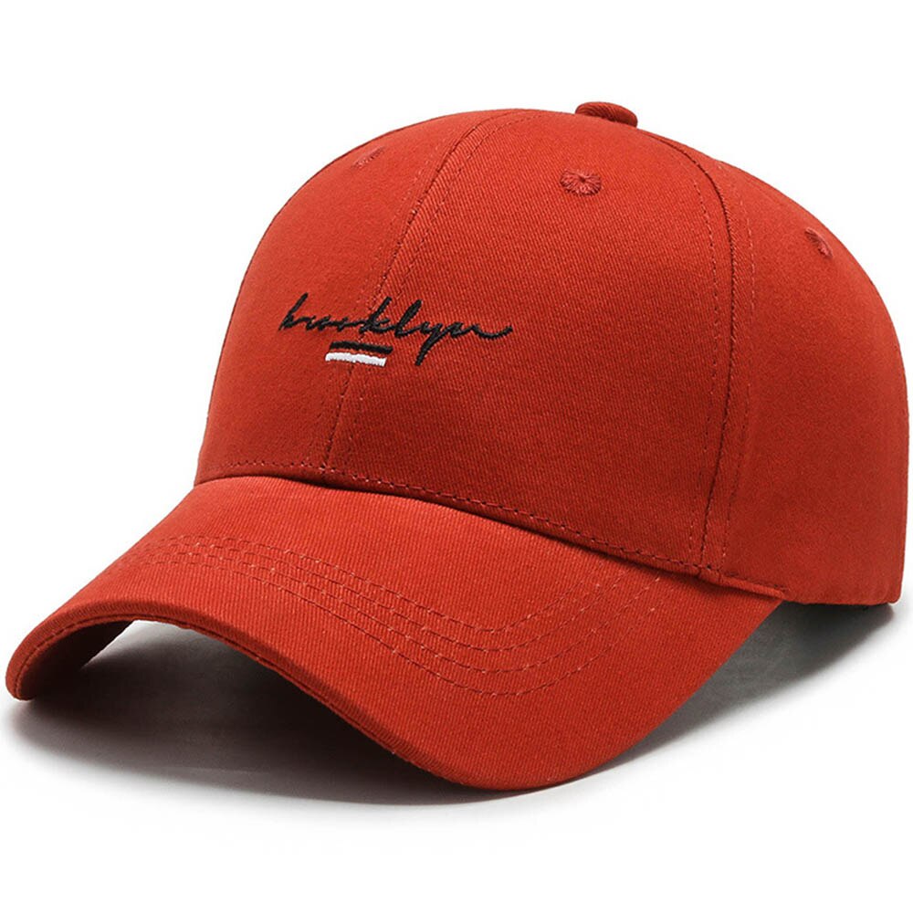 Fs lilla baseball cap til mænd kvinder sommer udendørs sports hat snapback hip hop brev broderi far hatte casquette: Rød baseballkasket