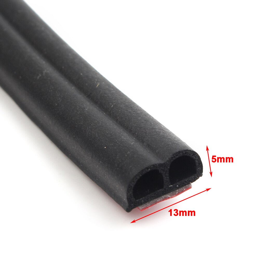 10M 33FT B-Shape Trim Rubber Strip Universal Auto Door Edge Seal Hollow Weather Strip