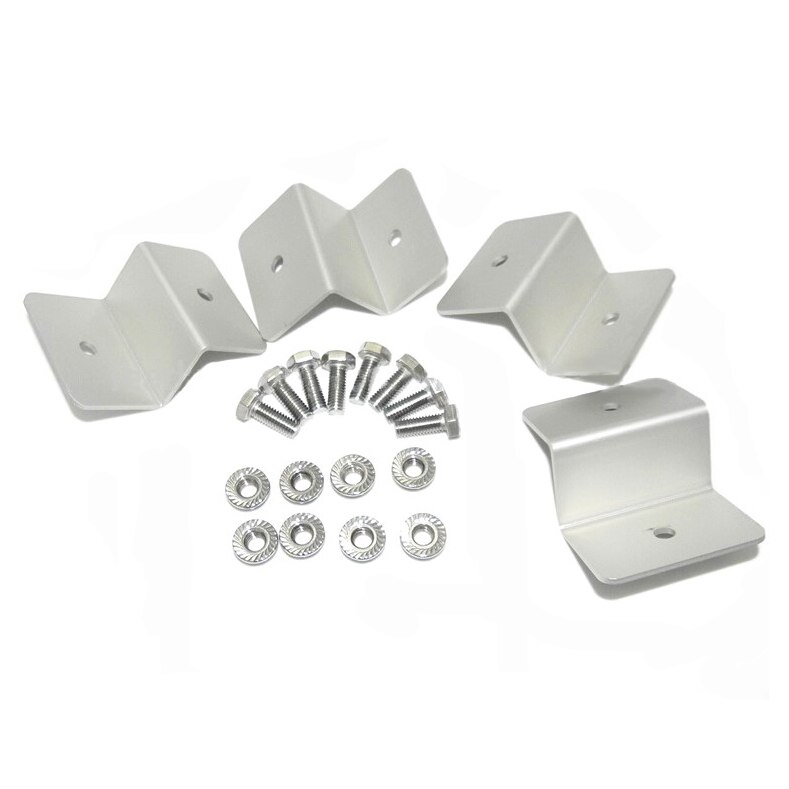 Solar Panel Mounting Brackets Flat Roof Mount Kit Car Aluminum Bracket Solar System Installation Accessories With Nuts Bolts