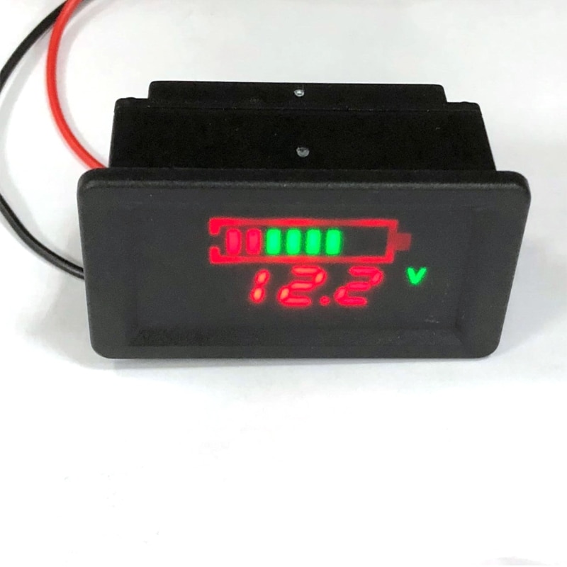 Waterproof 12V Lead-Acid Battery Status Capacity LED Display Indicator Voltmeter