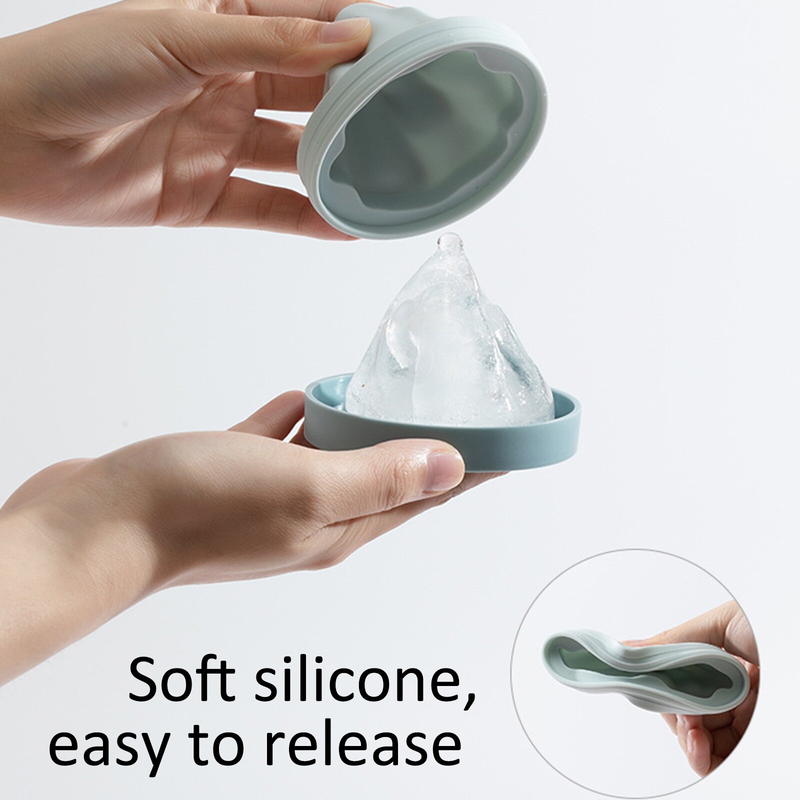 Moule à glaçons en Silicone en forme de montagne, en forme de neige, pour chocolat, glace, cuisson 3D, outil de cuisine pour Cocktail, Pudding, bonbons