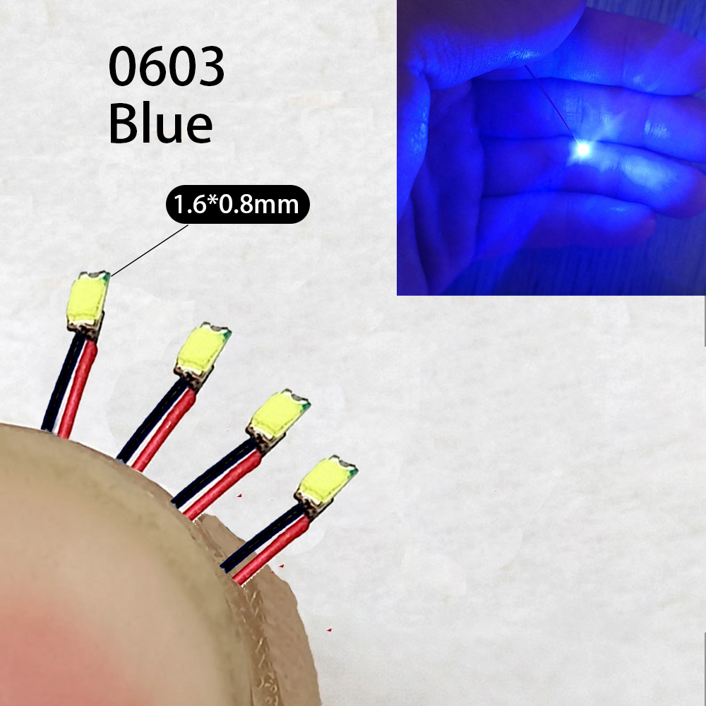 40Pcs/Lot 0402 0603 0805 1206 Led SMD Wire For Model Train HO N OO Scale Red Black Line Pre-soldered Micro Litz Diorama Railway: Burgundy