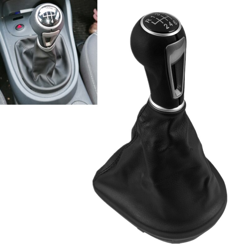 Pomo de cambio de marchas, funda para el marco de la palanca de cambios, para Seat Leon II Toledo III Altea XL 2005 2006 2007