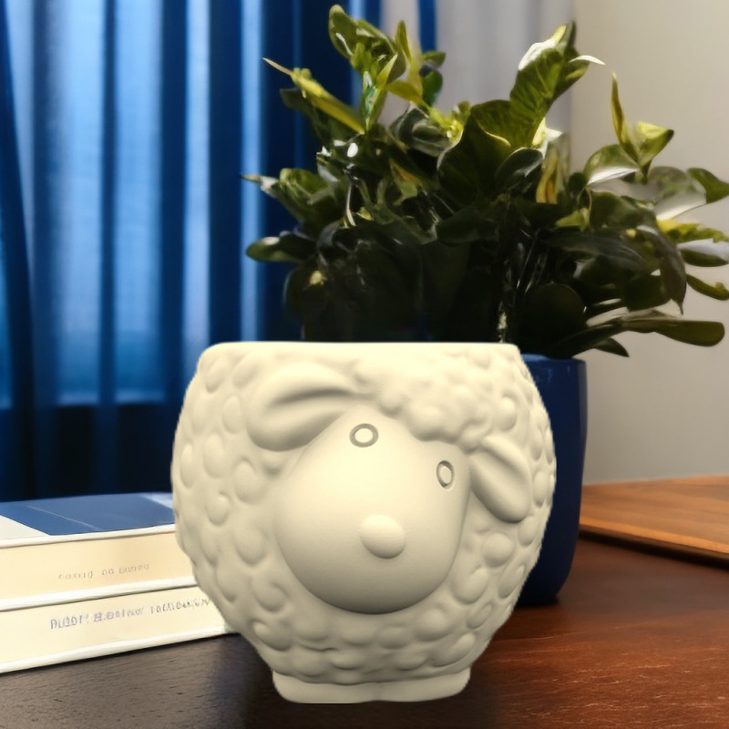 Stampo in silicone Mucca Pecora Riccio Elefante zebra Vaso di fiori Portapenne succulente Fai da te Creazione di resina Vaso di cemento cactus silicone