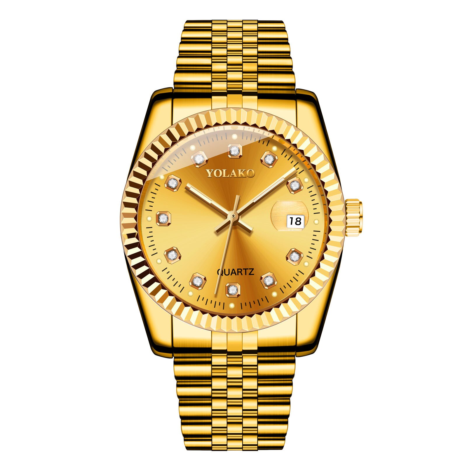 Men's Casual Quartz Stainless Steel Strap Watch Analog Watch часы женские reloj hombre montre zegarek relogio: F