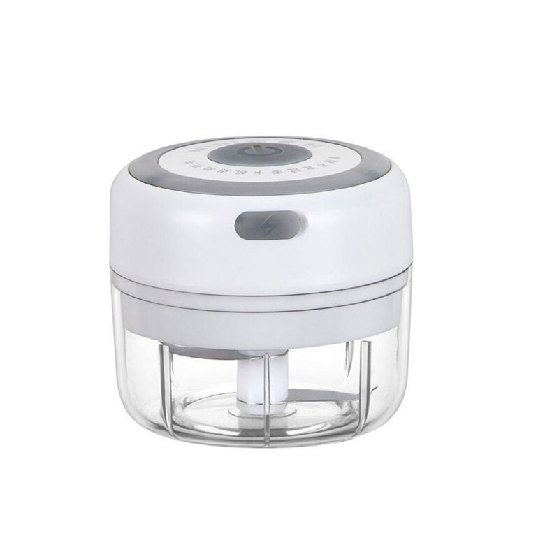 Electric Mini Garlic Press Mincer Food Chopper Processor for Pepper Vegetable Nuts Crushed Ginger Baby Food Maker: W  100ML