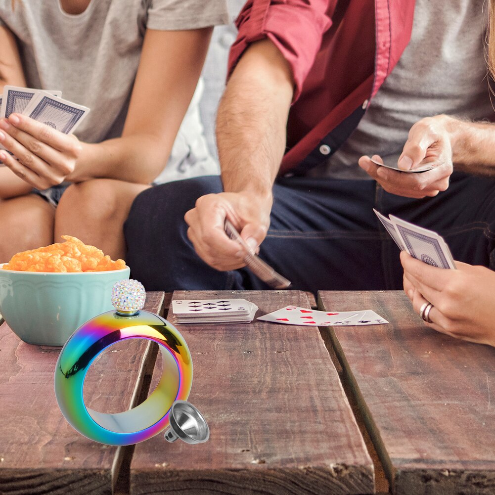 Bracelet Hip Flask 100ML Stainless Steel Carrying Alcohol Whiskey Portable Storing Supplies Bar Supplies Party For