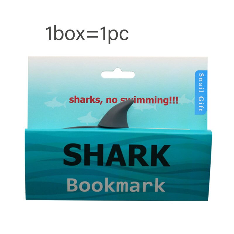Animal Shark Shape Bookmarks 3D Bookmark Fun Reading Book Folder Page Cute School Supplies Stationery