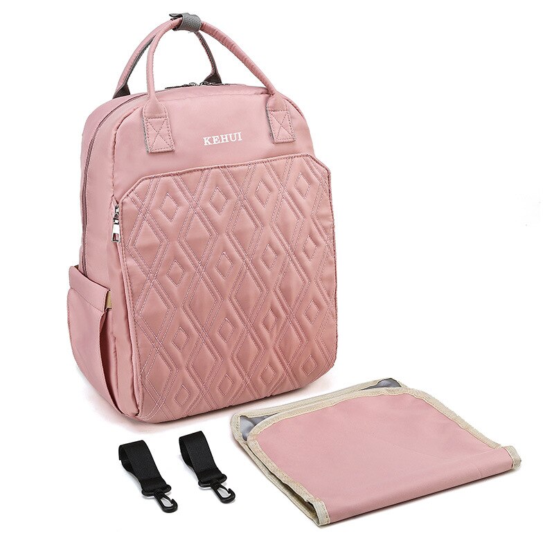 Multifunctionele Luiertas Waterdichte Outdoor Baby Stuff Organizer Luiertas Wandelwagen Haken Grote Capaciteit BZT072: BZT072B