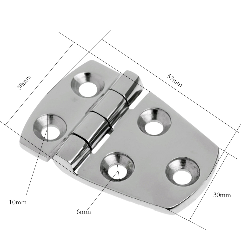 Andymarine Zware Rvs Gieten Scharnier Platte Scharnier Kastdeuren Voor Ramen Scharnier Houten Doos Scharnier Dikte: Black