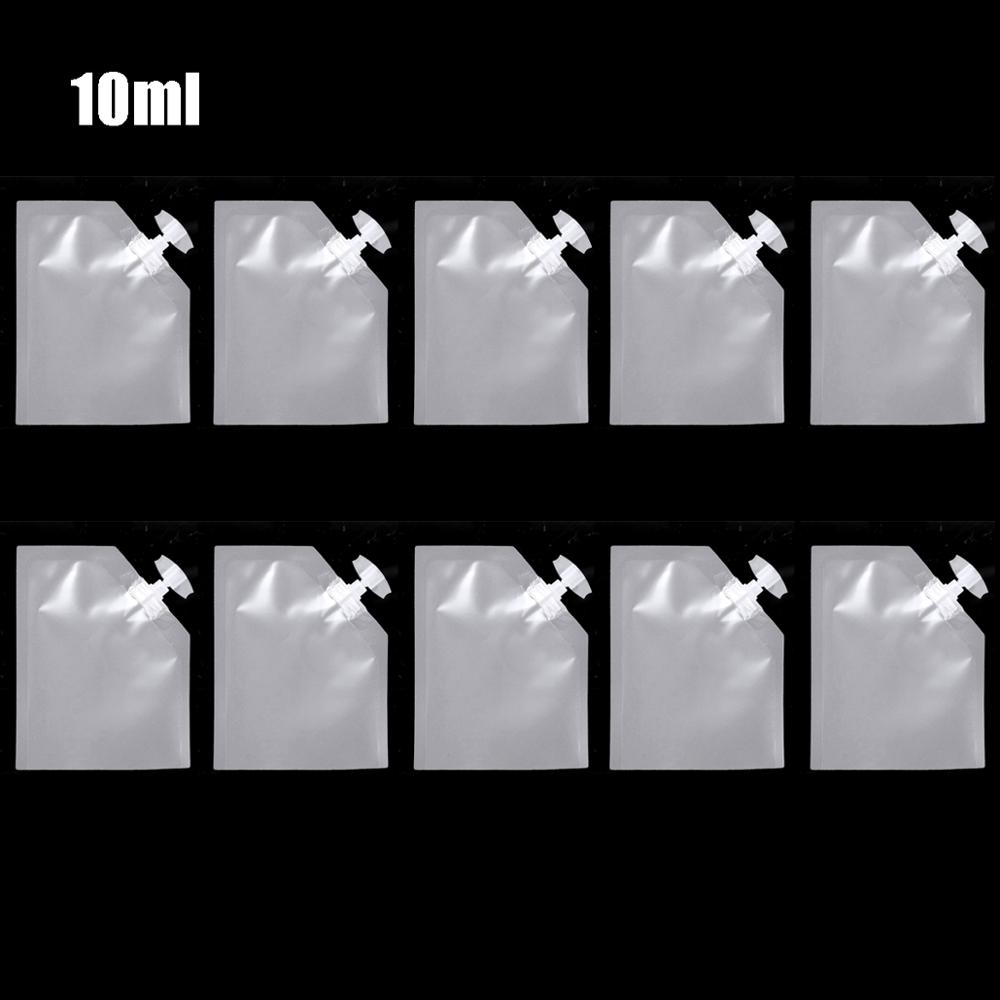10pcs Liquid Dispenser Pouch Storage Bags Leakproof Hand Sanitizer Bag Soap Lotion Packaging Bag With Spout Pouch 10/30/50/100ml