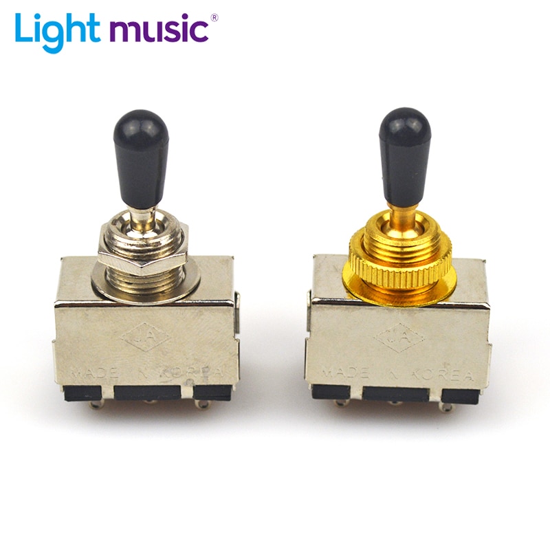 Metal with Plastic Switch Cap 3 Way Toggle Switch for LP SG Electric Guitar 3 Way Control Electric Guitarra Switch